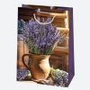 Farbe Vase Lavendel Papier Geschenktasche, 23x32x11 cm
