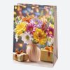 Farbe Bouquet Blumen Papier Geschenktüte, Geschenktasche 23x32x11 cm