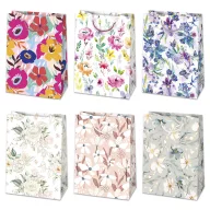 Farbe Blossom Blumen Papiergeschenktasche 23x32x11 cm