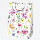 Farbe Blossom Blumen Papiergeschenktasche 23x32x11 cm