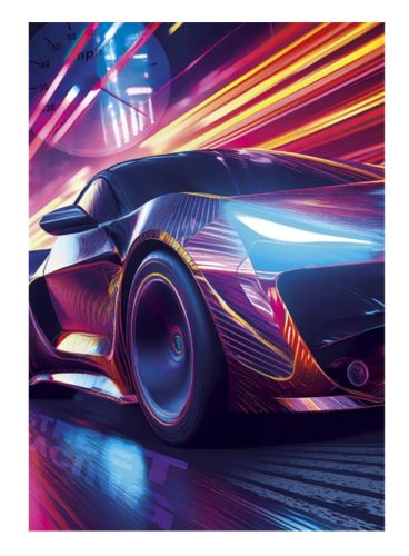 Fahrzeug Street Racing Auto A/4 Mappe mit Gummiband
