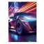 Fahrzeug Street Racing Auto A/4 Mappe mit Gummiband