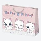 Geburtstag Sissy Happy Birthday Papiergeschenktasche, Geschenktasche 30x23x10 cm