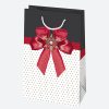 Farbe Bow Papier Geschenktasche 16x24x7 cm