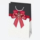 Farbe Bow Papier Geschenktasche 16x24x7 cm