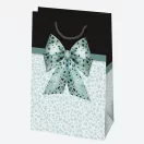 Farbe Bow Papier Geschenktasche 16x24x7 cm