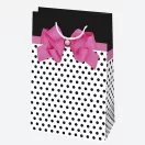 Farbe Bow Papier Geschenktasche 16x24x7 cm