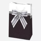 Farbe Bow Papier Geschenktasche 16x24x7 cm
