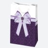 Farbe Bow Papier Geschenktasche 16x24x7 cm