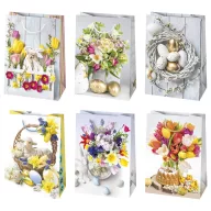Ostern Flowers Papiergeschenktasche 23x32x11 cm