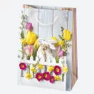 Ostern Flowers Papiergeschenktasche 23x32x11 cm