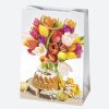 Ostern Flowers Papiergeschenktasche 23x32x11 cm