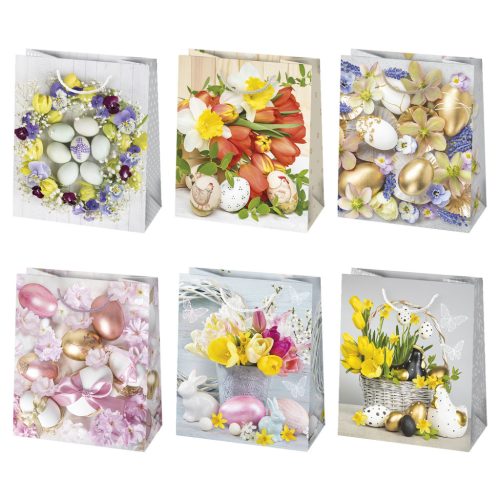 Ostern Colorful Papier Geschenktasche 19x23x10,5 cm