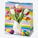 Ostern Vase Papier-Geschenktasche, Geschenkbeutel 19x23x10,5 cm