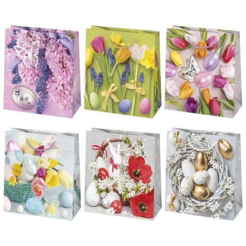 Ostern Spring Papier Geschenktasche 15,5x15,5x8 cm
