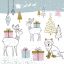 Weihnachten Winter Animals Servietten 20er Pack, 33x33 cm