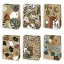 Farbe Natural Gemusterte Papier-Geschenktasche 23x32x11 cm
