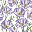 Blume Watercolour Violet Tulpen Serviette 20 Stück 33x33 cm
