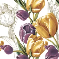 Blume Majestic Tulpe Serviette 20 Stk 33x33 cm