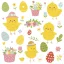 Ostern Cheerful Chicks Serviette 20 Stk 33x33 cm