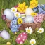 Ostern Vivid Basket Serviette 20er Pack 33x33 cm