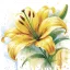 Blume Yellow Lily Serviette 20 Stk 33x33 cm