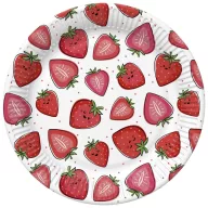 Früchte Strawberries Obst Pappteller 8er Set, 22,7 cm