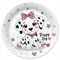 Tiere Charming Puppy Pappteller 8er-Set 18 cm