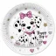 Tiere Charming Puppy Pappteller 8er-Set 18 cm