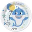 Geburtstag Blue Shark Happy Birthday Pappteller 8 Stk. 18 cm