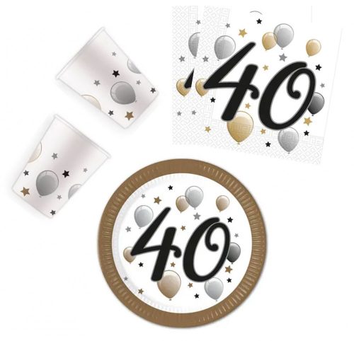 Milestone, Happy Birthday 40 Party Set 36-teilig