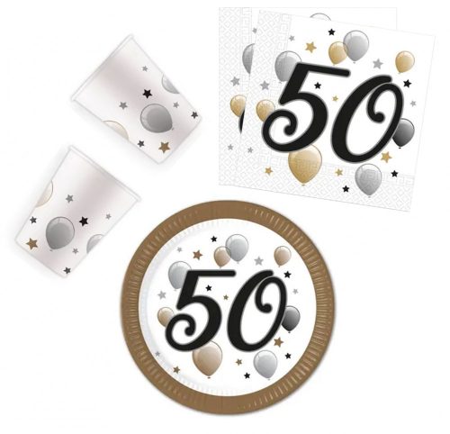 Milestone, Happy Birthday 50 Party Set 36-teilig