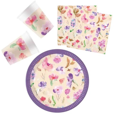 Watercolor Flowers Set 36-teilig