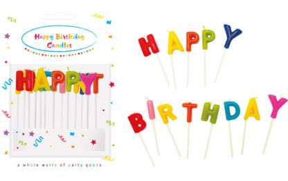 Geburtstag Happy Birthday Kuchenkerze, Kerzenset