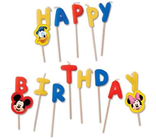 Disney Mickey Rock the House Happy Birthday Kerze
