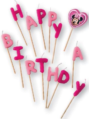 Disney Minnie Junior Happy Birthday Kerzen