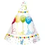 Geburtstag Streamers Happy Birthday Partyhut, Kegel 6 Stk