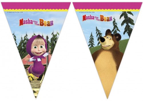Mascha und der Bär Flagge-banner 2,3 m