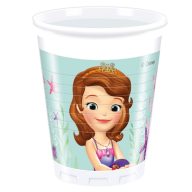 Disney Sofia Pearl of the Sea Plastikbecher 8 Stk 200 ml