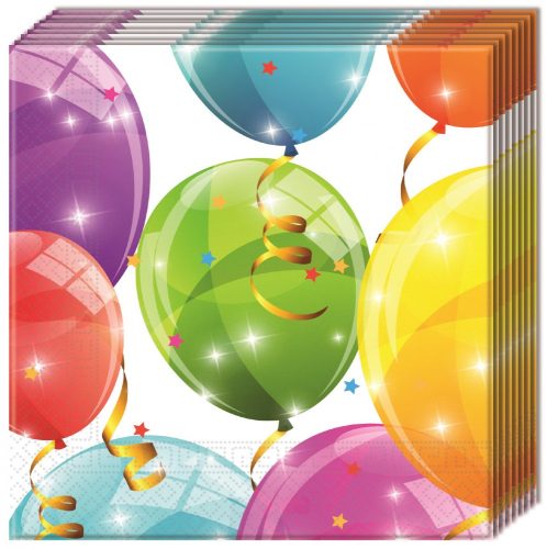 Ballon Sparkling Balloons Sparkling Serviette 20 Stk 33x33 cm