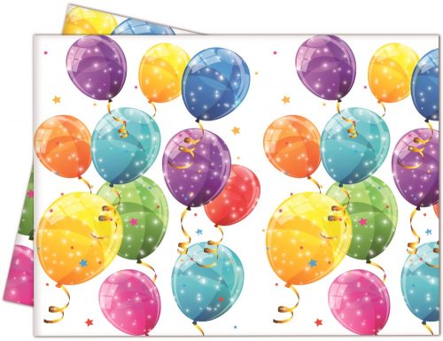 Sparkling Balloons, Luftballons Tischdecke aus Kunststoff 120*180 cm