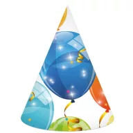 Ballon Sparkling Partyhut, Tschako, 6er-Set