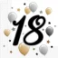 Geburtstag Milestone Happy Birthday 18 Serviettenset 20 Stk 33x33 cm