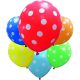 Dots, polka dots Ballon, Luftballon 6 Stück