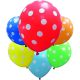 Farbe Dots, gepunkteter Ballon, 6er-Set