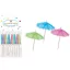 Farbe Schirm-Cocktail Rührstäbchen 10er Pack
