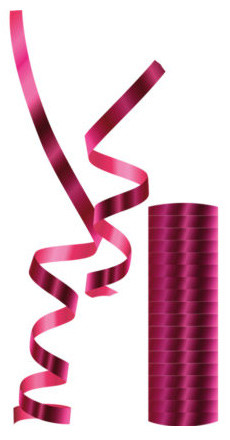 Farbe Metallic Fuchsia Luftschlange
