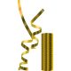 Farbe Metallic Goldener Luftschlange