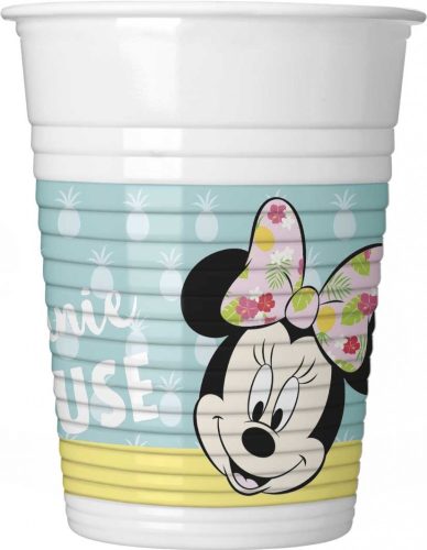 Disney Minnie Tropical Trinkglas Plastik (8 Stücke) 200 ml