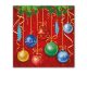 Weihnachten Sparkling Balls Serviette 20 Stk. 33x33 cm
